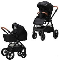 Bambini Moretti Коляска 2 в 1 Salker Lux / цвет Black+Shinny black (черный)					