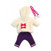 Miniland одежда для куклы 32 см cold weath.white fur set 31638