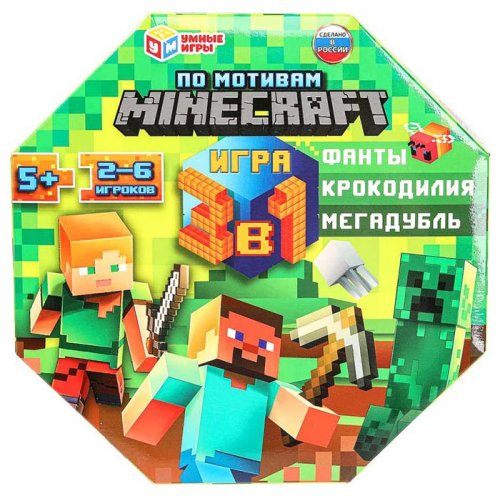 Умные игры Настольная игра в коробке «По мотивам Minecraft»