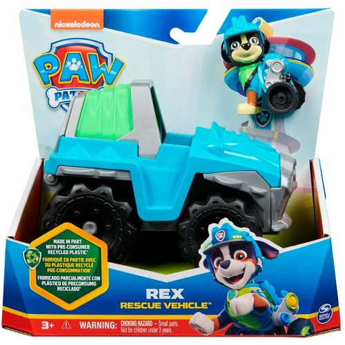 игрушка Paw Patrol Игровой набор Машинка с фигуркой Рекс, 15 см