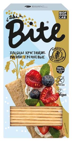 Bite Хлебцы хрустящие рисово-гречневые, 150 г